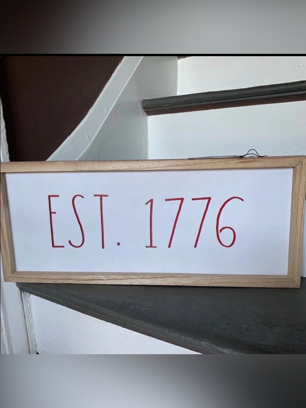 Rae Dunn EST. 1776 Sign